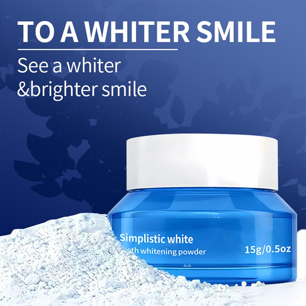 Teeth Whitening Street - Simplistic White Teeth Whitening Powder Stain