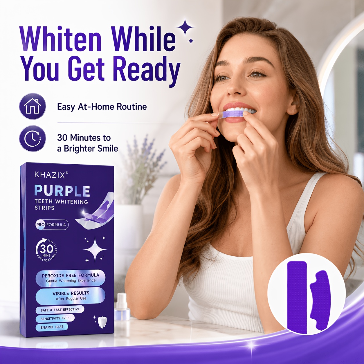1/10pairs Purple Teeth Whiteni - Teeth Whitening Street review and price