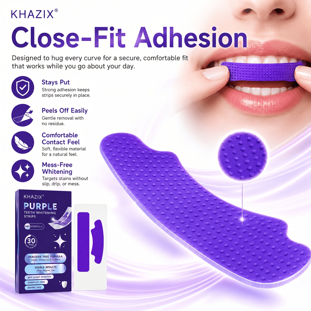 1/10pairs Purple Teeth Whiteni - Teeth Whitening Street review and price