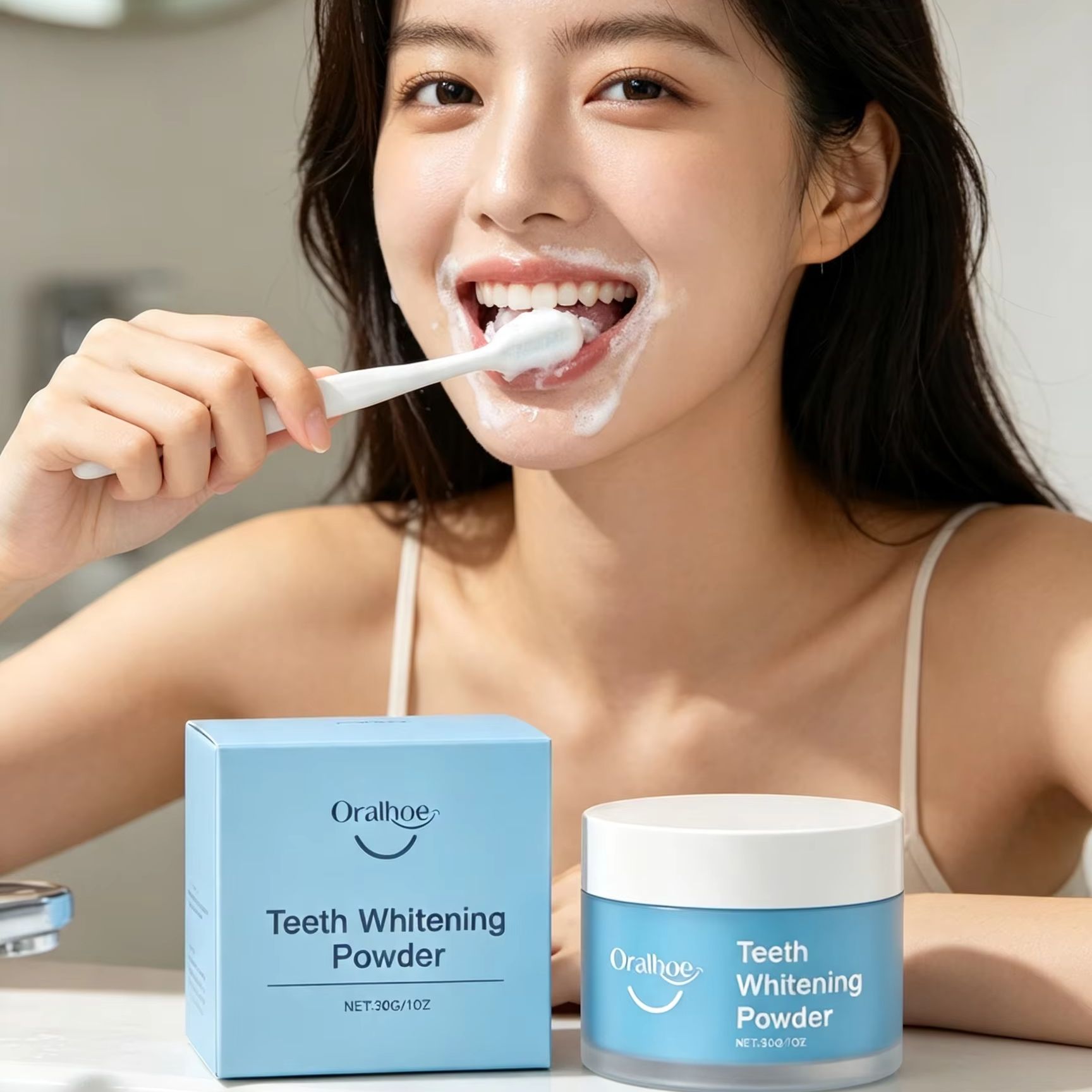 Oralhoe Tooth Powder for Brush - Teeth Whitening Singapore review and price