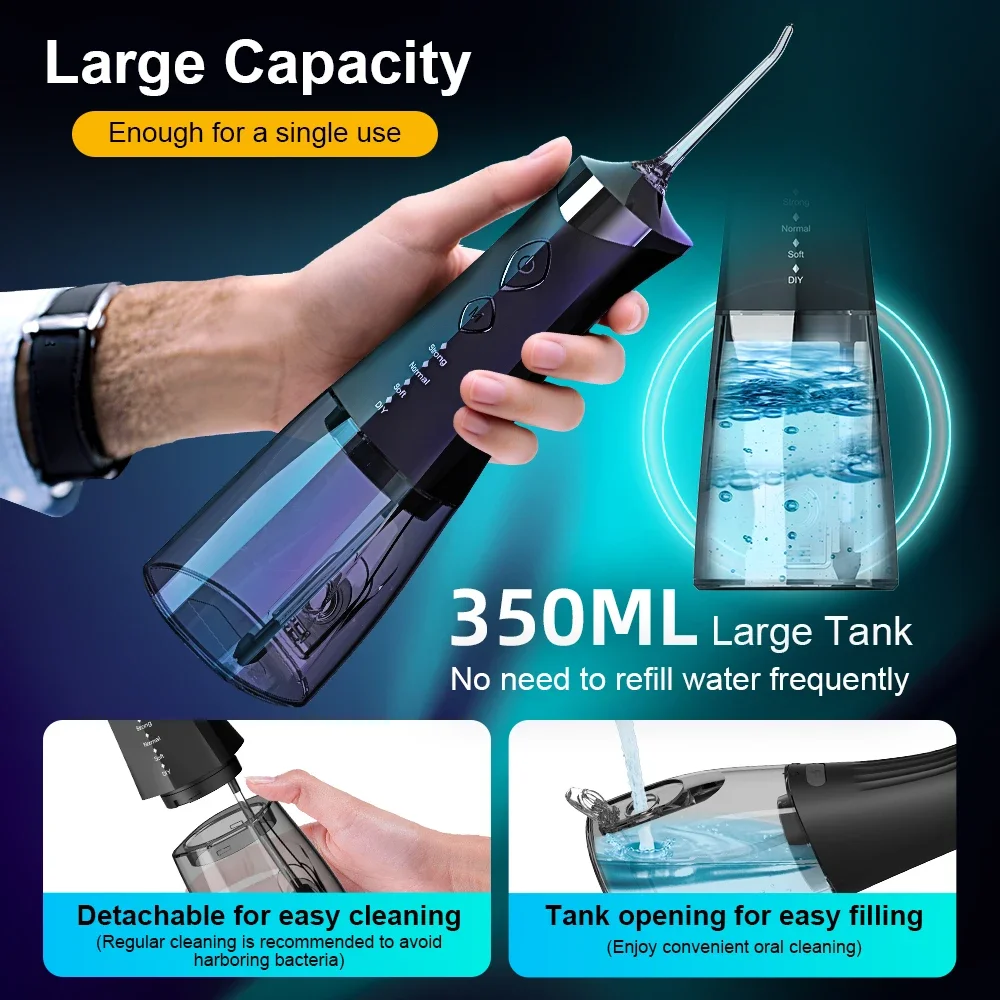 Portable Rechargeable Oral Irr - Water Flosser Cordless review and price