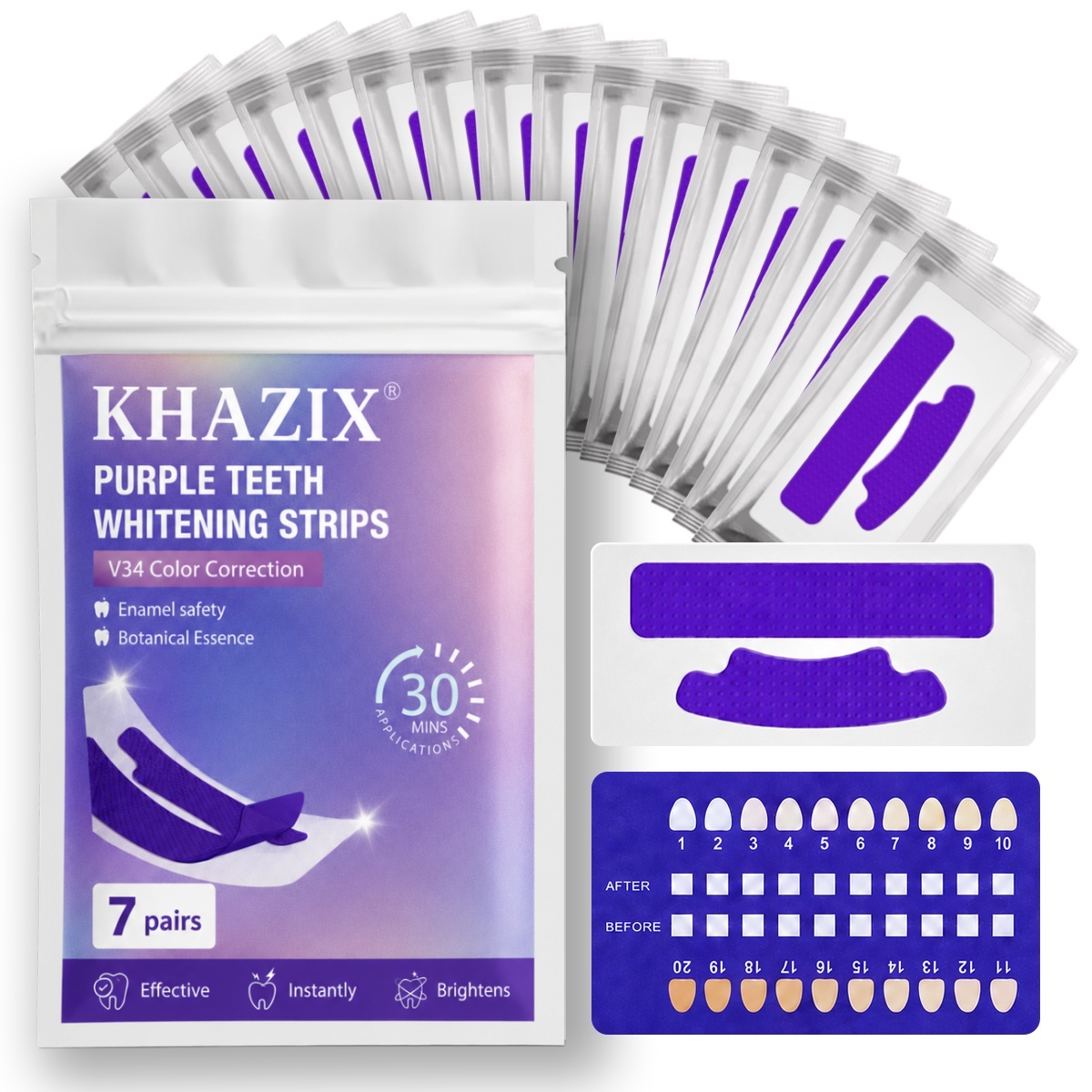 1/7 pairs Teeth Whitening Stri - Teeth Whitening Strips Crest review and price