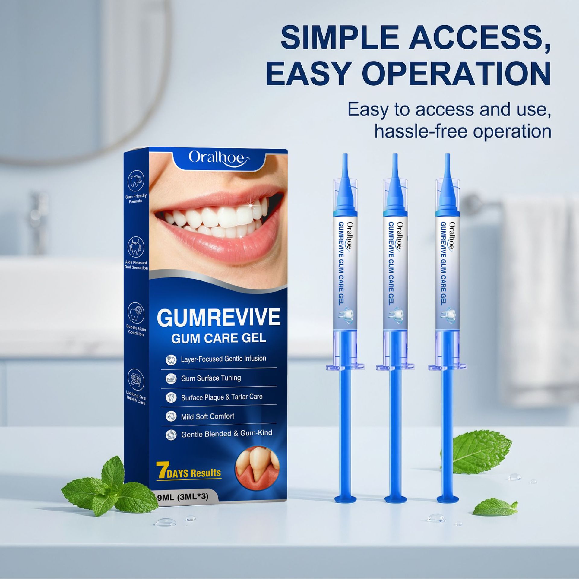 Oral Care Gel 3Pcs Gum Cleanin - Teeth Whitening Singapore review and price