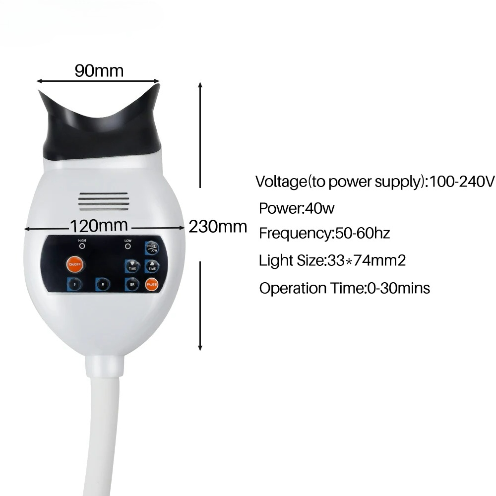 Adjustable 3 Colors LED Teeth  - Teeth Whitening Lamp review and price