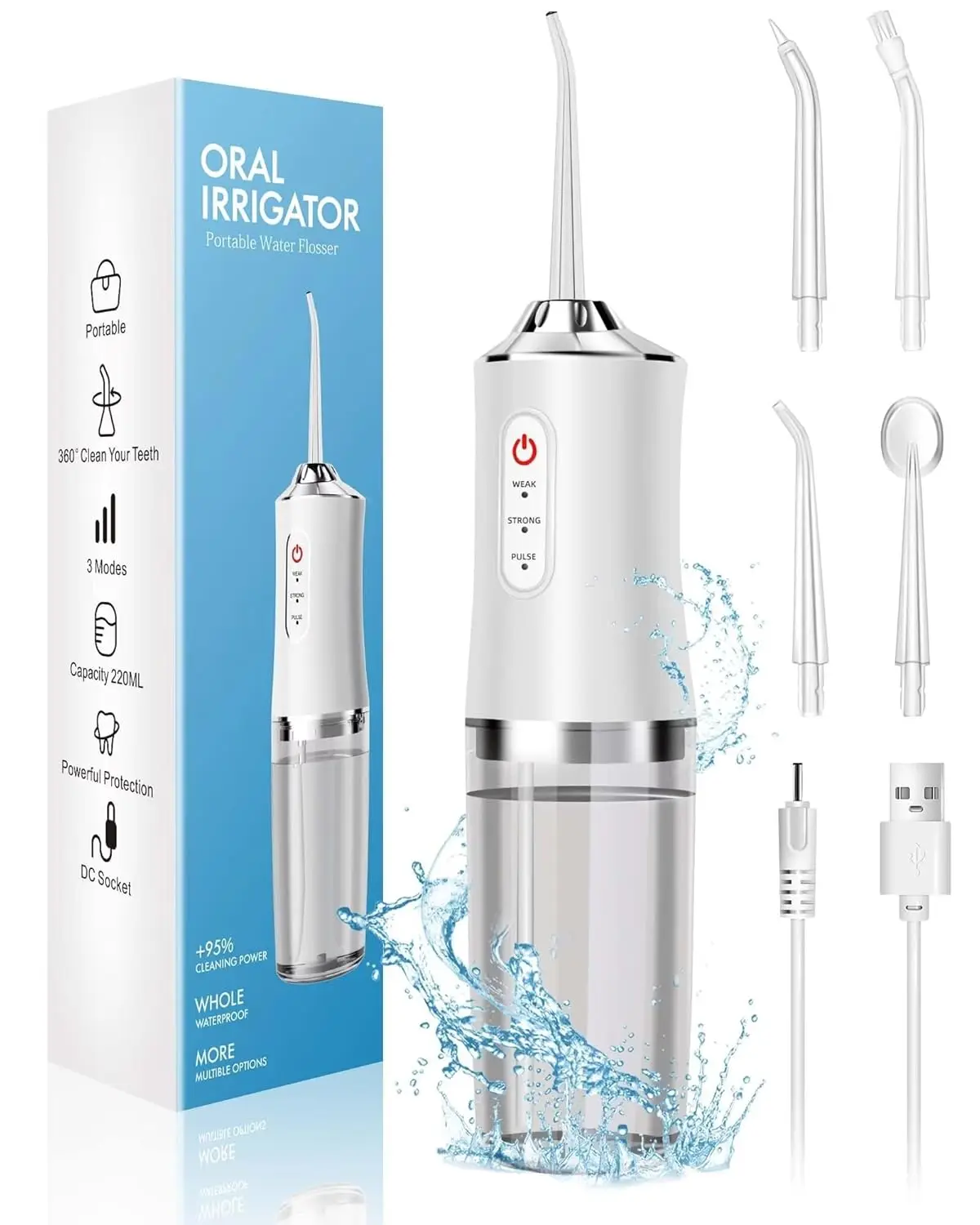 Oral Irrigator Portable Water  - Water Flosser Cordless review and price