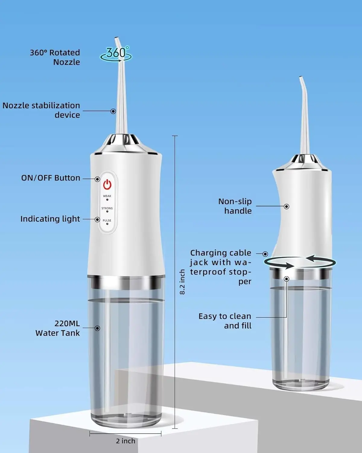 Oral Irrigator Portable Water  - Water Flosser Cordless review and price
