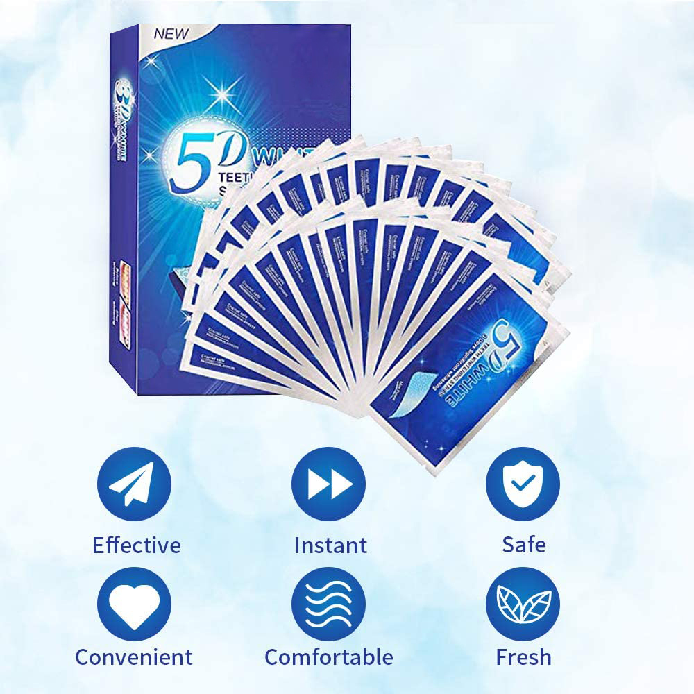 5D White Teeth Whitening Strip - Teeth Whitening Street review and price