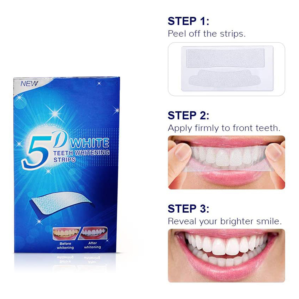 5D White Teeth Whitening Strip - Teeth Whitening Street review and price