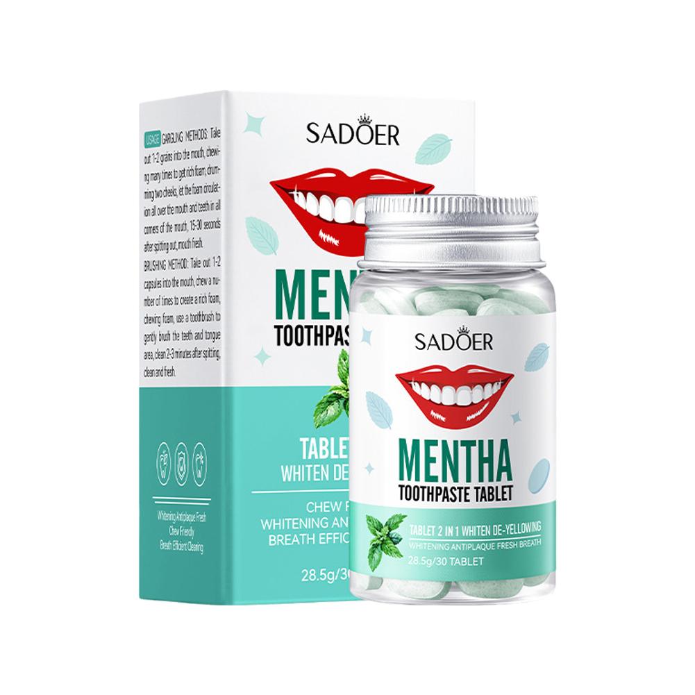 Mint Solid Toothpaste Tablets  - Teeth Whitening Street review and price